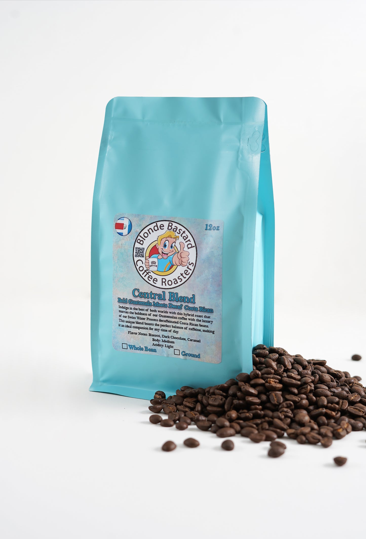 12 oz Central Blend Half-Caff