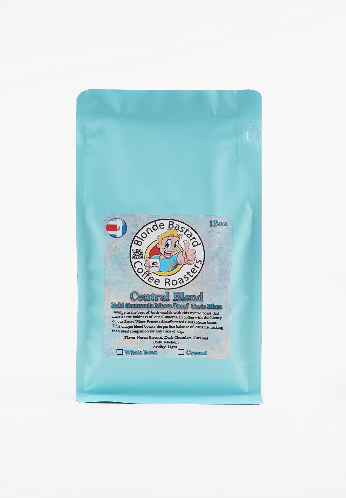 12 oz Central Blend Half-Caff