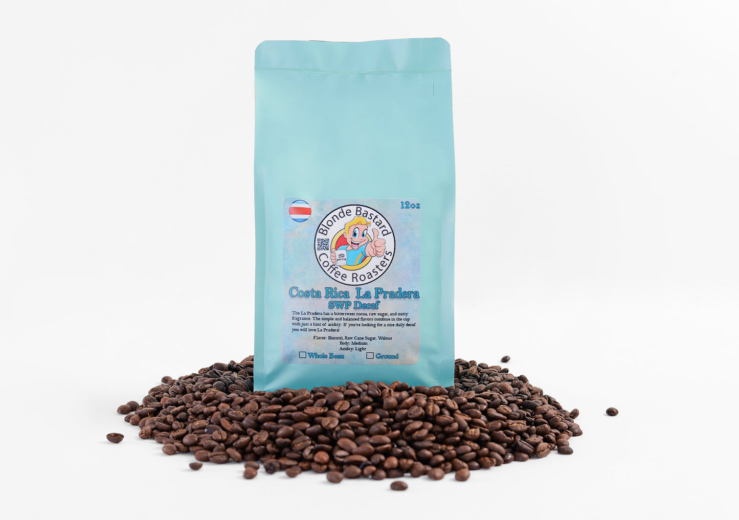 12 oz Costa Rica La Pradera SWP Decaf