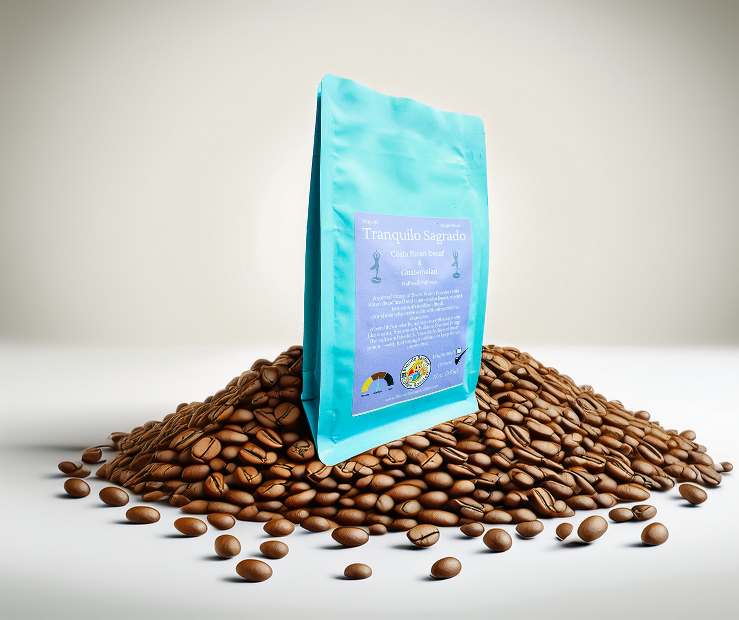 12 oz Central Blend Half-Caff